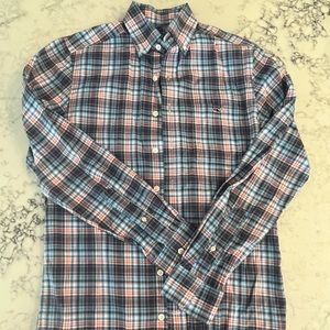 Vineyard Vines Slim Fit Whale Shirt Mens XS Button Down Long Sleeve Plaid
